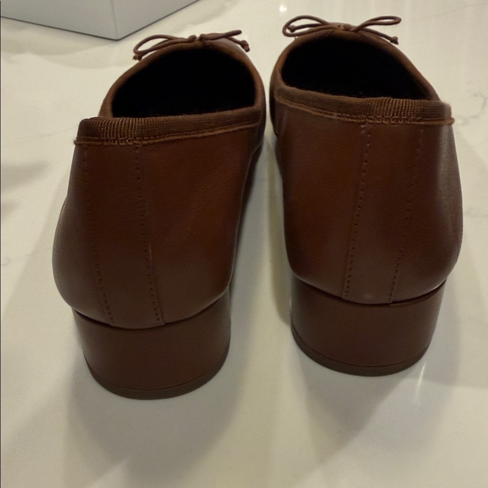 Veronica Beard Vero Brown Leather shoe - Picture 3 of 7